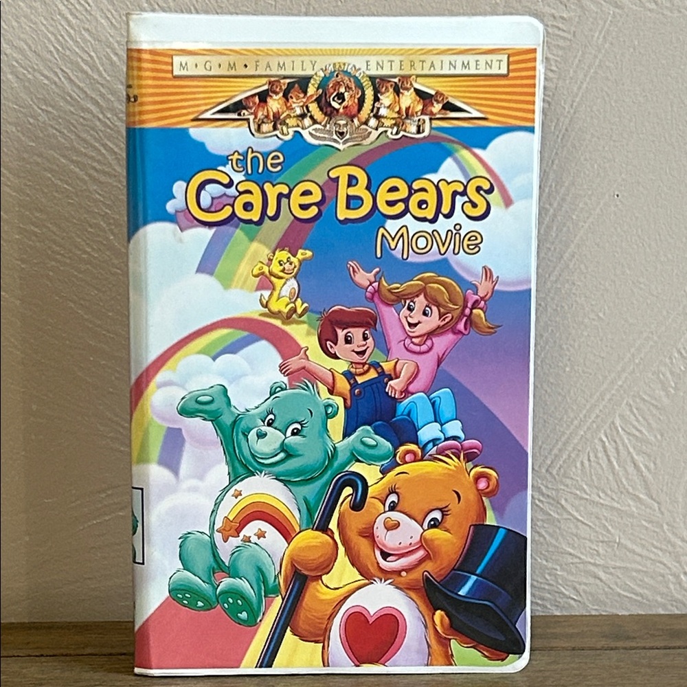 Vintage 1984 The Care Bears Movie VHS Tape Metro Goldwyn Meyer Colorful Artwork